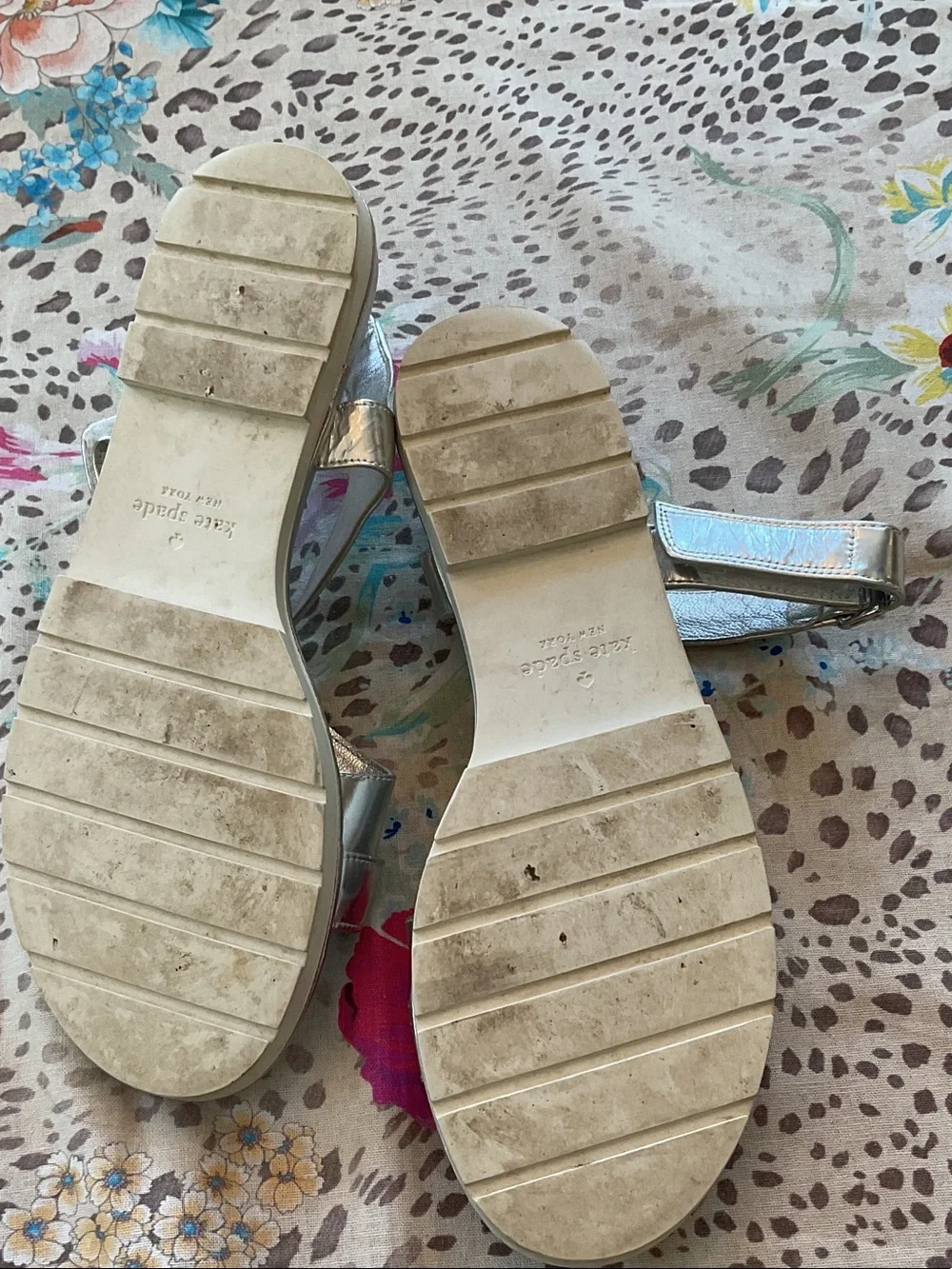 kate spade McKee Silver Sport Sandals